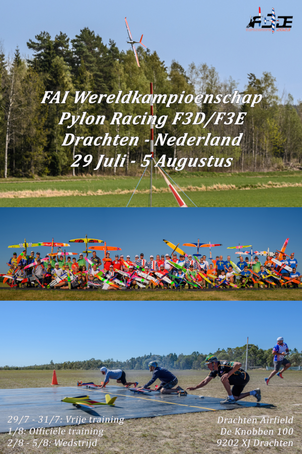 Poster WK 2023 - Pylon Racing Drachten - Nederland
